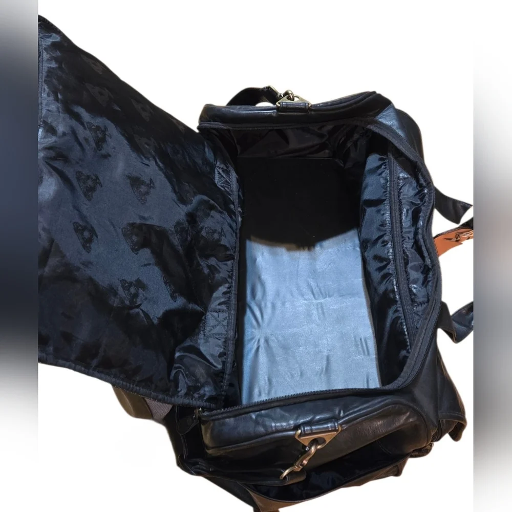 Black Leather Duffel Bag 2012 Allstate BCS National Championship Game